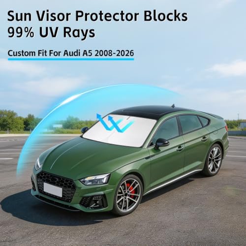 Windshield Sun Shade for Audi A5 2008-2026 Sunshade - Image 2