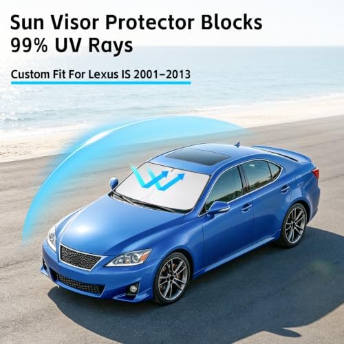Windshield Sun Shade for Lexus is 2001-2013 Sunshade - Image 2