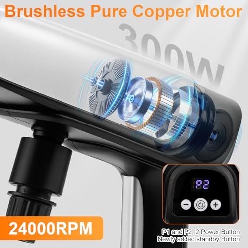 Cordless Pressure Washer Battery Powered,Portable Power Washer with 2pcs 4.5Ah Battery&Charger & 6-in-1 Nozzle (one Size) - Image 4
