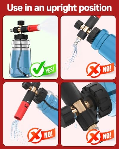 1L Wide Mouth Foam Cannon for Pressure Washer - Image 3