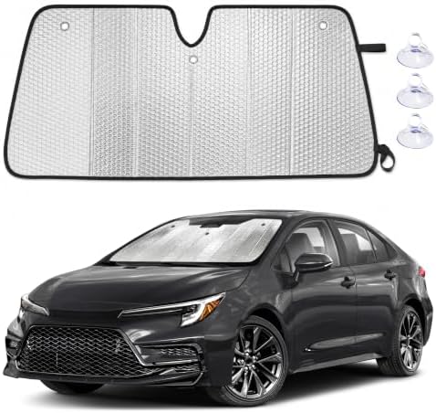EcoNour Foldable Sun Shade Fit for Toyota Corolla 2019-2024 2025 2026 by EcoNour