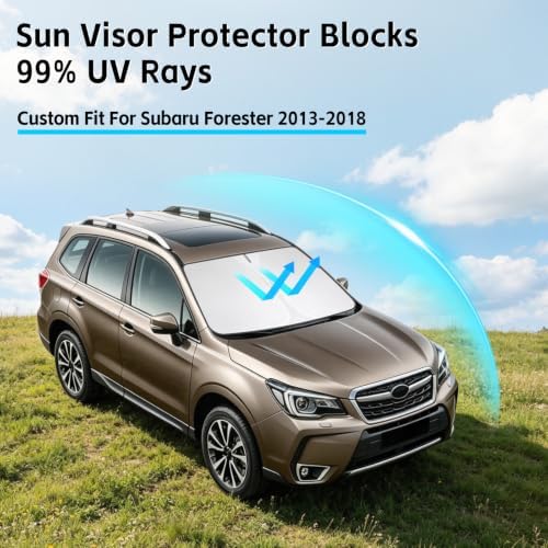 Windshield Sun Shade for Subaru Forester 2013-2018 Sunshade - Image 2