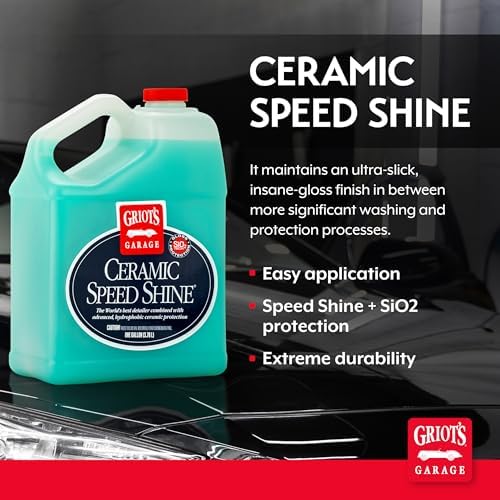 Griot's Garage Ceramic Speed Shine Detail Spray for Car Detailing, Provides a High-Gloss Finish and Extends Life of Coatings, 10986, One Gallon - Image 2