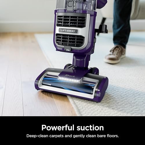 Shark Lift-Away Upright Vacuum, PowerFins, No Hair Wrap, Eggplant, ZD201 - Image 2