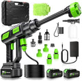 6-in-1 Portable Cordless Pressure Washer Battery Powered, 1300 PSI Cordless Power Washer Portable with 2 X 4.0ah Batteries, Handheld Pressure Washer for Car and Garden Cleaning - 1PCS by Unknown