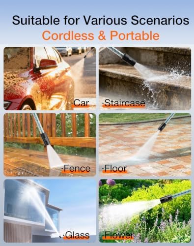 Ikewzbk Cordless Pressure Washer Battery Powered, 1800 MAX PSI - Image 6