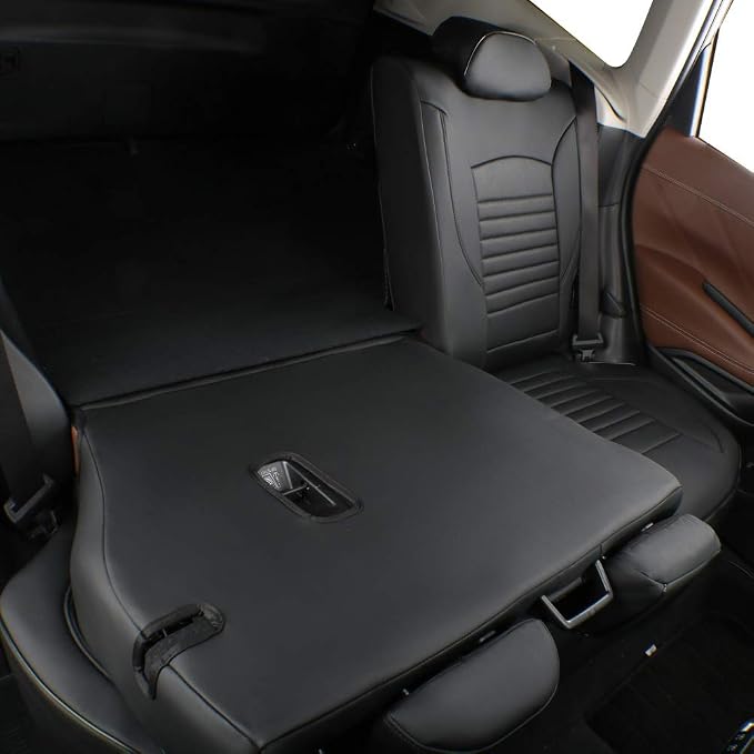 EKR Car Seat Covers for Subaru Crosstrek 2018-2023,Leatherette Full Set | Custom Fit for Subaru Crosstrek 2018-2023 (Rear W/ NO Armrest),Waterproof,Full Coverage,Faux Leather(Black) - Image 4