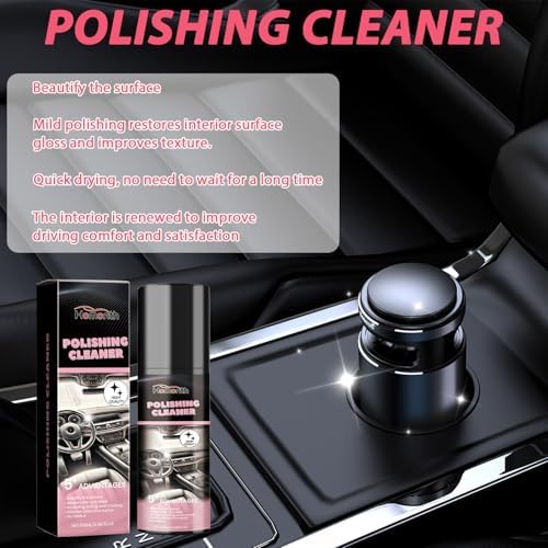 2PCS Polishing Cleaner, Car Interior Cleaner Spray, Total Vehicle Interior Detailer Spray Rejuvenation, 100ml Multi-Purpose Cleaner - Image 3