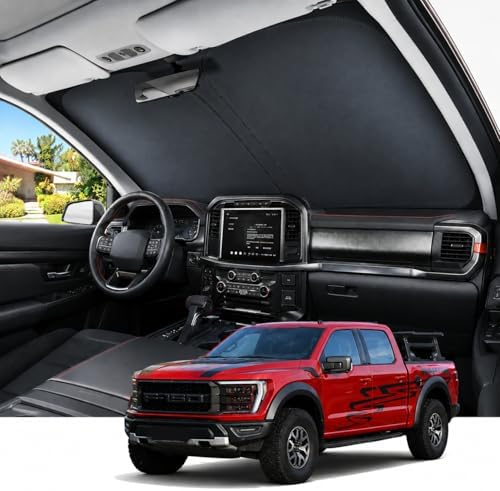 REEVAA Car Windshield Sun Shade for Ford F150/F250/F350/F450 by REEVAA