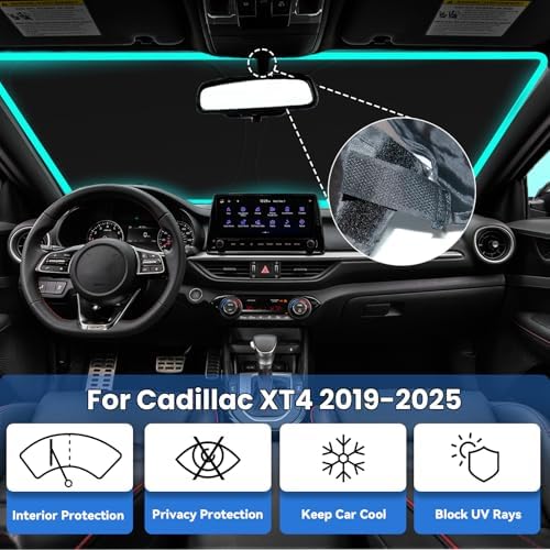 Windshield Sun Shade for Cadillac XT4 2019-2024 2025 - Image 2