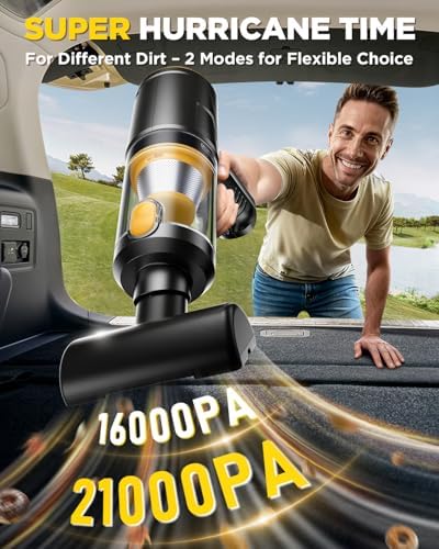 Handheld Vacuum Cleaner, 21000Pa Cordless 4-in-1 Mini Car Vacuum - Image 2
