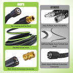 Pressure Washer Hose 1/4" × 50FT - 3200 PSI Heavy Duty Power Washer Hose Replacement with M22-14mm Aluminum Fittings, Flexible Kink-Resistant Hose for M22-14mm Compatible Pressure Washers - Image 4