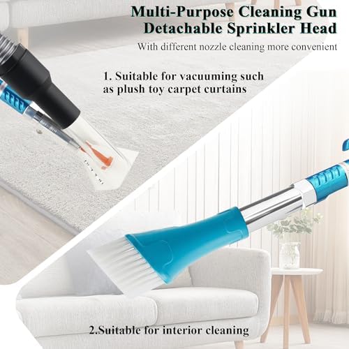 GOCCIDA 2IN1 Car Cleaning Air Blow Gun & Vacuum Gun for Interior Detailing - Image 6