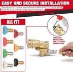 Meteor Blast Pressure Washer Pivoting Coupler, Gutter Cleaner Attachment - Image 6