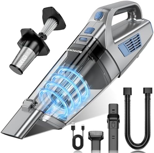 BQYPOWER Handheld Vacuum Cordless Rechargeable, Hand Held Car Vacuum by BQYPOWER