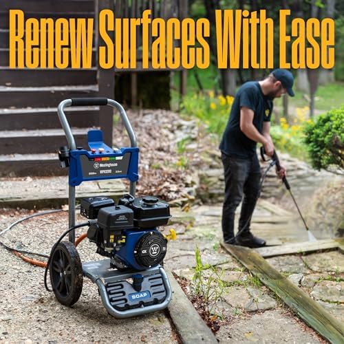 Westinghouse WPX3200 Gas Pressure Washer, 3200 PSI and 2.5 GPM, Onboard Soap Tank, Spray Gun and Wand, 5 Nozzle Set, for Cars/Fences/Driveways/Homes/Patios/Furniture - Image 5