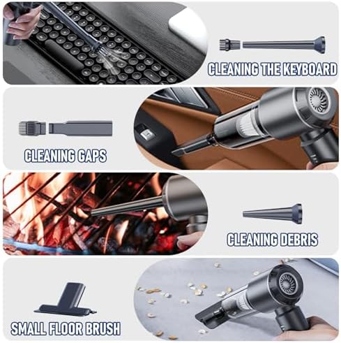 Houscly Car Vacuum Cordless Mini Handhled 4-in-1 High Power Cleaner 20000Pa - Image 4