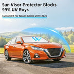 Windshield Sun Shade for Nissan Altima 2019-2026 Sunshade - Image 2