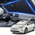 for Toyota Prius Windshield Sunshade 2016-2022, Front Window Sunshade Custom Fit Prius Hatchback Accessories Sun Visor Foldable Shade Blocks UV Rays Must Have Accessories (Not for PriusC or PriusV) by AuyNeas