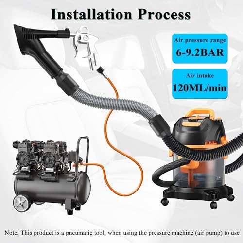 GOCCIDA 2IN1 Car Interior Detailing Air Cleaning Gun & Vacunm Gun - Image 5