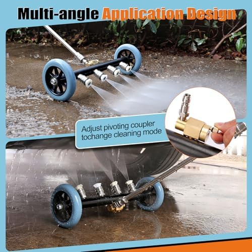 3-In-1 Under Carriage Pressure Washer, 16 Inch Pressure Washer Water Broom - Image 3