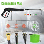 PWACCS Pressure Washer Hose and Gun, 50 FT Power Washer Hose Wand Kit - Image 3
