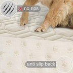 Waterproof Blanket Couch Cover for Dogs Non-Slip Pet Sofa Protector | Tcksstex Non-slip waterproof couch cover scratch resistant machine washable protects sofa bed car（52x82-Ivory） - Image 3