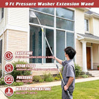 9 FT Pressure Washer Extension Wand with Handle Gun, 4000 PSI - Image 3