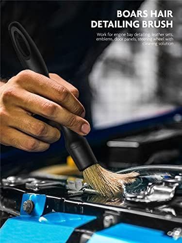 Fantasticlean Car Detailing Brush Set, Interior Leather Cleaning Kit, 9PCS - Image 5