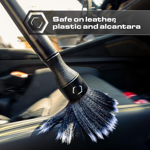 Blackline Car Detailing Brush Set, 2 Pack - Ultra Soft Bristles, Interior - Image 6