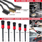 44Pcs Car Wash Cleaning Kit with Detailing Brushes Car Vacuum Drill Brush Set Collapsible Bucket Windshield Cleaning Tool Tire Brush Towels Complete Interior Exterior Detailing Set for Car - Image 6