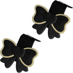 2PCS Car Seat Headrest Hook, Cute Bow Vehicle Backseat Storage Hanger Purse Handbag Organizer, Automotive Interior Seat Back Hook Holder for Umbrella Hat Bag, Universal for Vehicles (Black) - Image 7