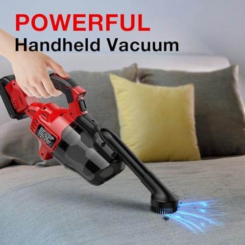 Cordless Vacuum Compatible with Milwaukee 18V Battery, Handheld HEPA Filter - Image 4