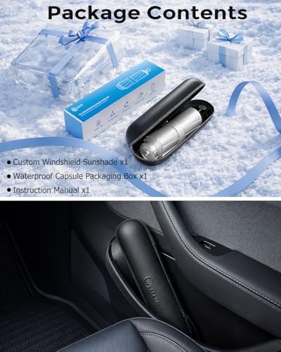Weektic Custom Windshield Sun Shade Umbrella for Hyundai Santa Fe 2013-2023, [Double Thickened Ice Crystal Coating] Sun & Heat Protection, Keep Vehicle Cool & Protect Interior - Image 6