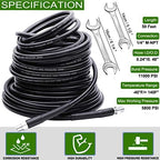 Sewer Jetter Kit 50FT for Pressure Washer, 5800PSI Drain Cleaner Hose - Image 2