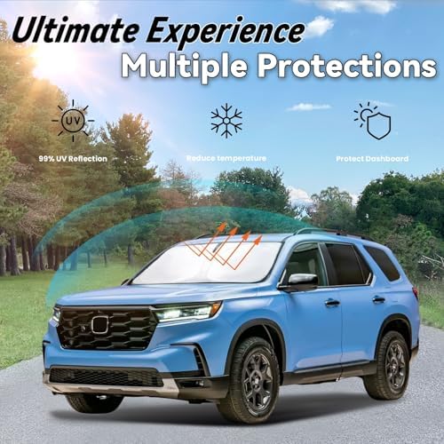 Windshield Sun Shade for Honda Pilot 2016-2026 Pilot Accessories - Image 3