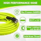 M MINGLE Pressure Washer Hose and Gun Kit, 25FT Power Wash Hose with 5 Tips - Image 5