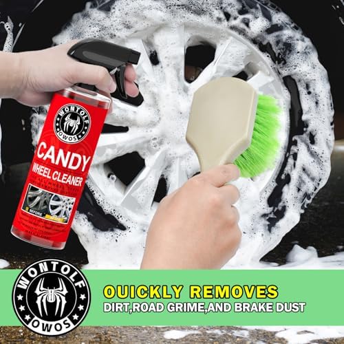 Wontolf 17pc Car Wash Kit, Car Cleaning Kit with Car Wash Brush Long Handle, Car Wash Soap, Interior Cleaner, Wheel Cleaner, Window Squeegee, Car Interior Detailing Kit for Cars Trucks RVs SUVs - Image 4
