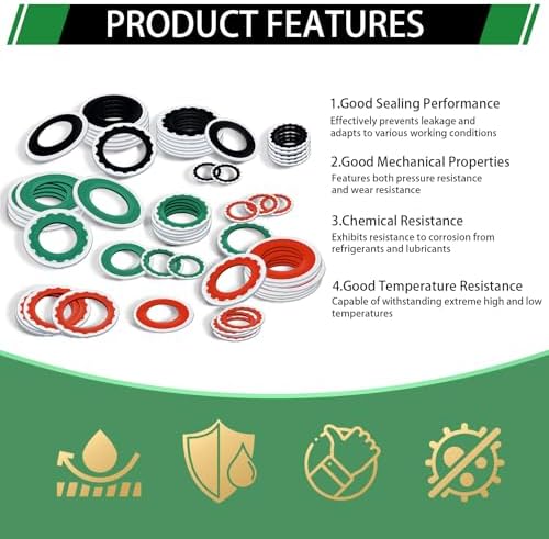 120PCS A/C Compressor Seal Washers Assortment Kit, A/C Gaskets - Image 3
