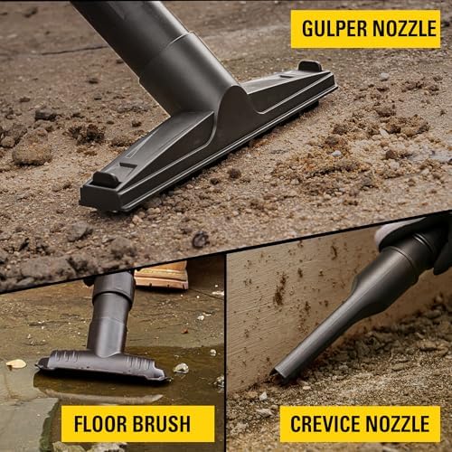 STANLEY 12 Gallon 5.5 Peak HP Wet/Dry Vacuum, 3 in 1 Shop Vacuum Blower,1-7/8"x6 Hose, Range for Garage, Carpet Clean, Workshop with Vacuum Attachments-SL18199P - Image 6