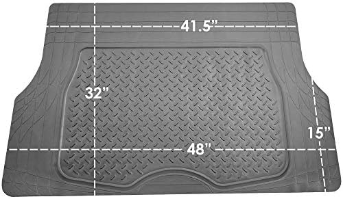 FH Group ClimaProof Universal Cargo Mat – All-Weather, Trimmable Trunk Mat (48" W x 32" D) – Fits Most Cars, SUVs & Trucks – Gray - Image 4