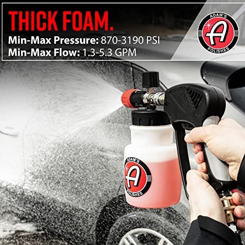 Adam's Polishes Premium Foam Cannon - Custom Snow Foam Cannon Soap Sprayer for Car Wash | Sprayer Cannister for Pressure Washer - Image 4