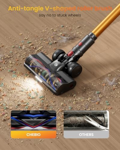 Cordless Vacuum Cleaner for Home, 65KPA 650W 70Mins Stick Vacuum Cordless with Three Suction Modes, Self-Standing&LED Screen, Anti-Tangle Brush, Vacuum Cleaners for Pet Hair/Hardwood Floors/Carpet - Image 4