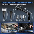 Detailing Car Cleaning Gun Interior Dryer Air Blow Gun, High Pressure Blower Gun, Car Detailing Tools for Quickly Blowing Out Dirt and DustWorking with Air - Image 4