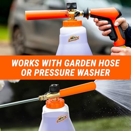Armor All 2-in-1 Foam Cannon Kit - Car Wash & Detail Cleaning Kit for Power Washers, Garden Hoses, Foam Applicator & Adaptor, Gifts for Men (Pack of 4) - Image 6