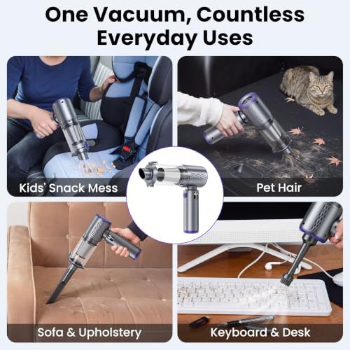 Premium Cordless Car Vacuum, 20000Pa Handheld Vacuum with Storage Bag - Image 5