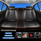 Fit Compass Car Seat Covers Compatible with Jeep Compass 2012-2024 2025 2026-Premium Leather,Waterproof,Breathable,Airbag Compatible &All-Weather Seat Cushion Protecto(Full Set,Brown) - Image 5
