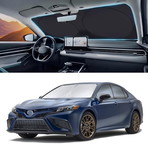 INSAUTO Windshield Sun Shades Custom Fit for Toyota Camry 2007-2017 by INSAUTO