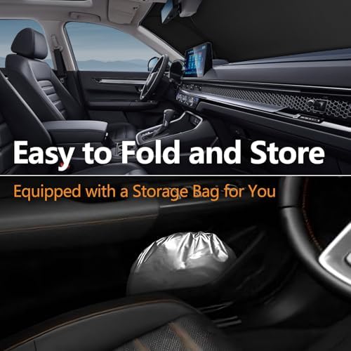 for 2023-2026 Honda CRV - Premium Sunshade for Ultimate Heat & UV Protection, Foldable Front Windshield Sun Shade for 2023 2024 2025 2026 CR-V SUV Accessories - Image 5