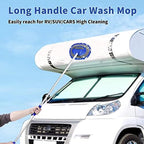 Wontolf 62'' Car Wash Brush Kit with Long Handle, Microfiber Car Wash Mop Mitt, Car Cleaning Detailing Kit, Exterior Interior Car Cleaning Supplies for Cars RV Truck Boat - Image 2